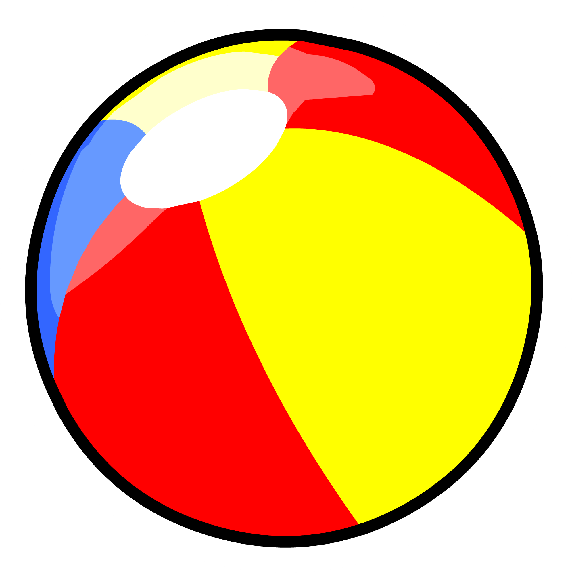 Rainbow Ball Beach Free Download Image Transparent PNG Image