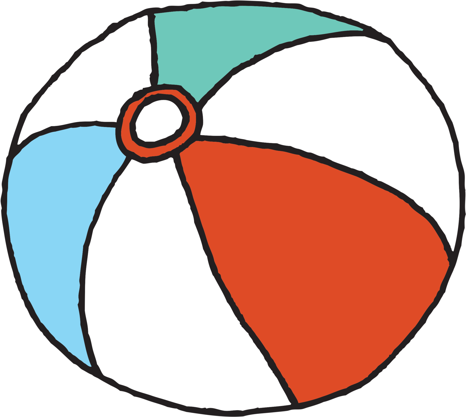 Vector Beach Ball Download HQ Transparent PNG Image