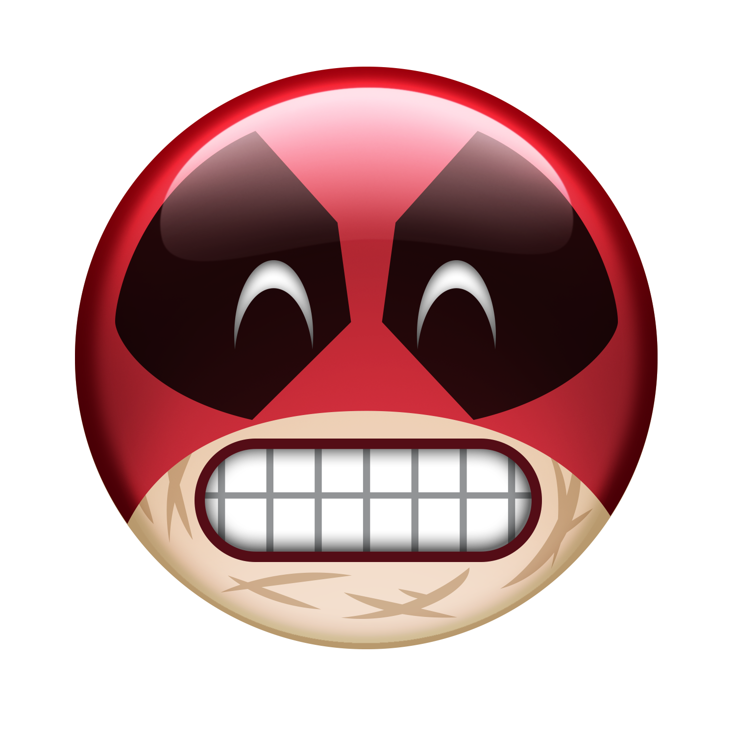 Smile Deadpool Mouth Film Emoji HD Image Free PNG Transparent PNG Image