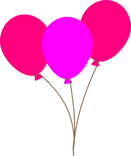 Pink Balloon Vector Free Clipart HQ Transparent PNG Image