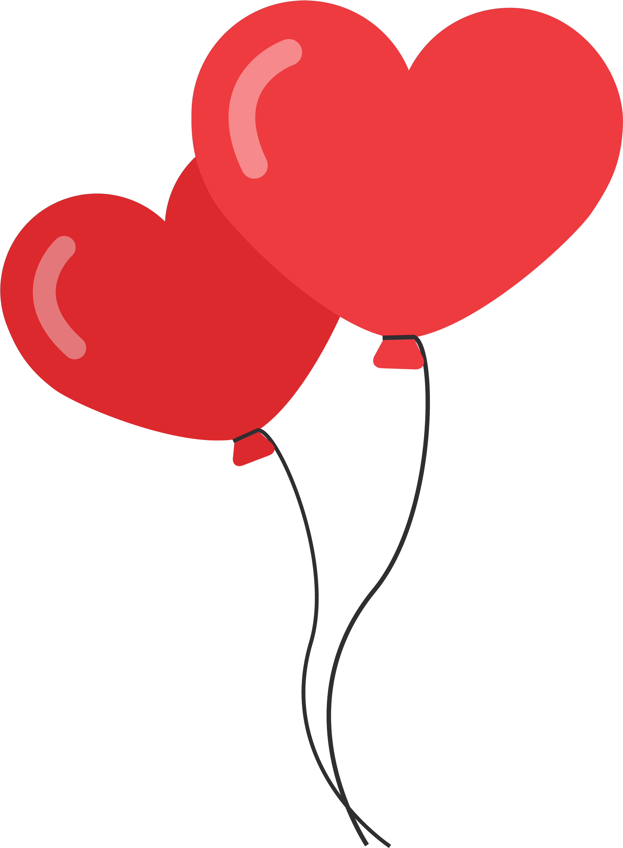 Pink Heart Balloon Vector Red Transparent PNG Image