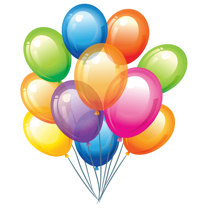 Party Balloon Birthday Glossy Download HD Transparent PNG Image