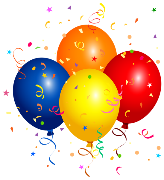 Party Balloon Birthday Colored Free PNG HQ Transparent PNG Image