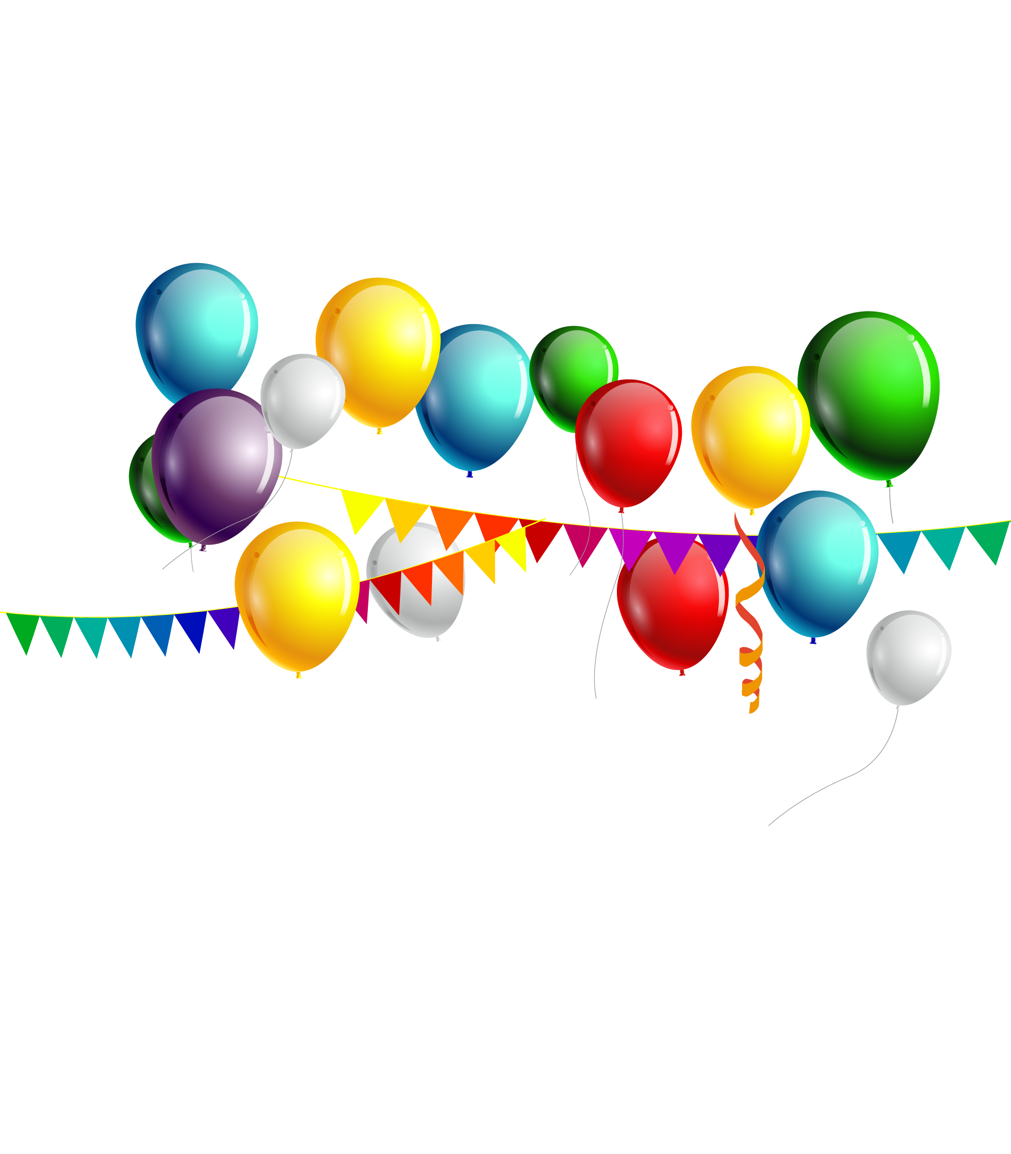 And Bunting Vector Festive Color Balloon Birthday Transparent PNG Image