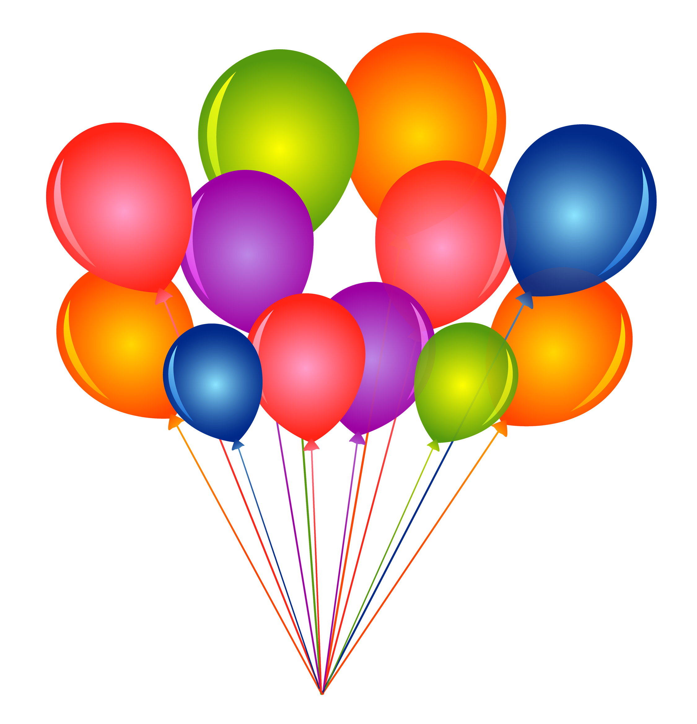 Of Balloons Colorful Bunch Free Download PNG HD Transparent PNG Image