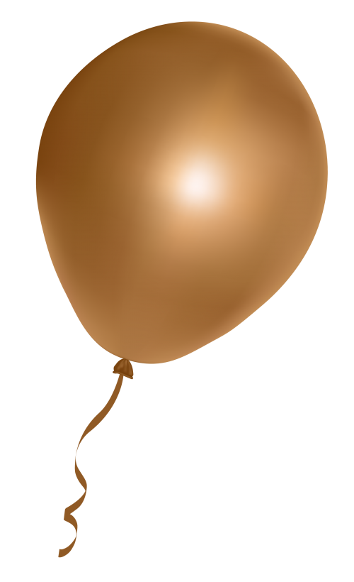 Golden Balloon Brown Free Transparent Image HQ Transparent PNG Image