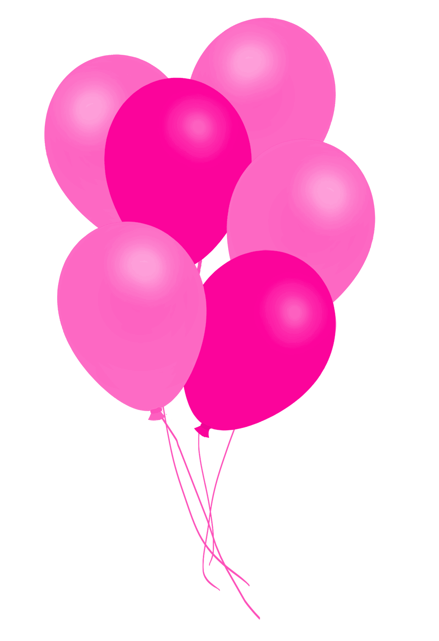 Pink Of Balloons Bunch Free Download PNG HD Transparent PNG Image