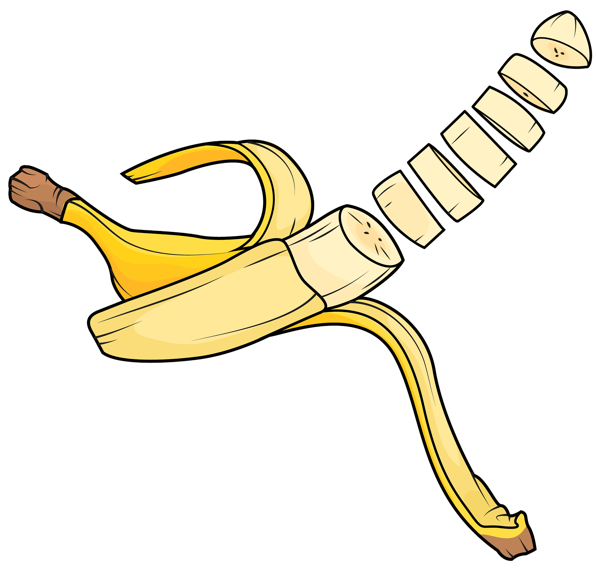 Slice Vector Banana Free Download PNG HD Transparent PNG Image