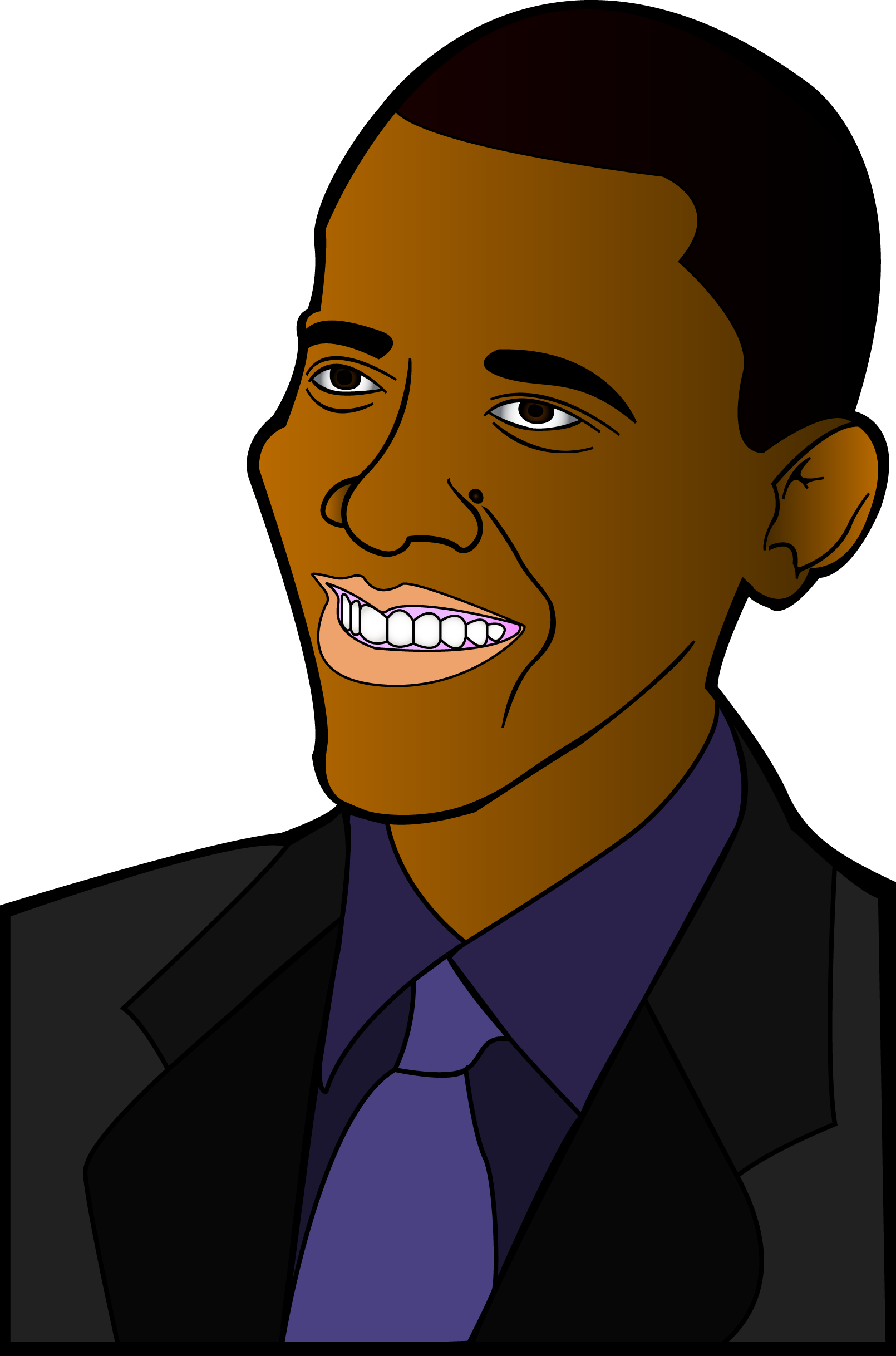 Barack Face Vector Obama Free Download Image Transparent PNG Image