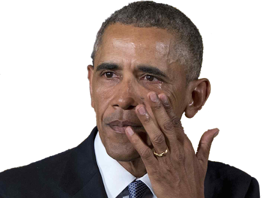 Barack Face Crying Obama Free Clipart HQ Transparent PNG Image