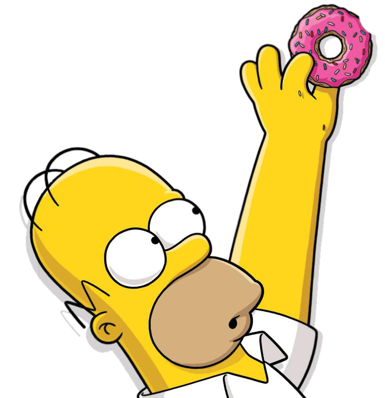 Homer Bart Area Donuts Artwork Simpson Transparent PNG Image