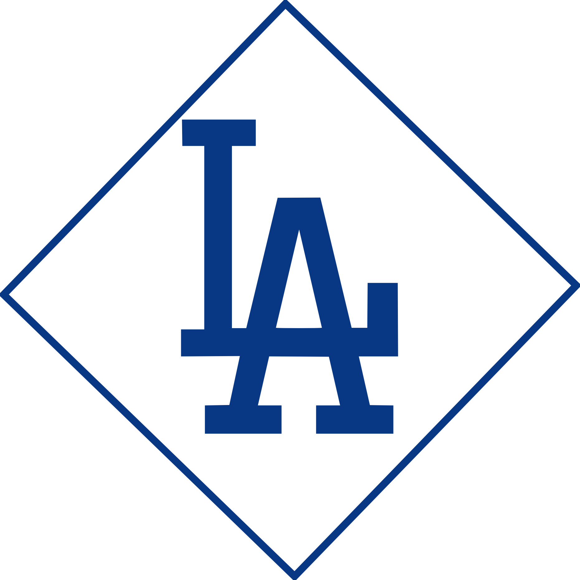 Blue Dodgers Text Ogden Angeles Los Stadium Transparent PNG Image