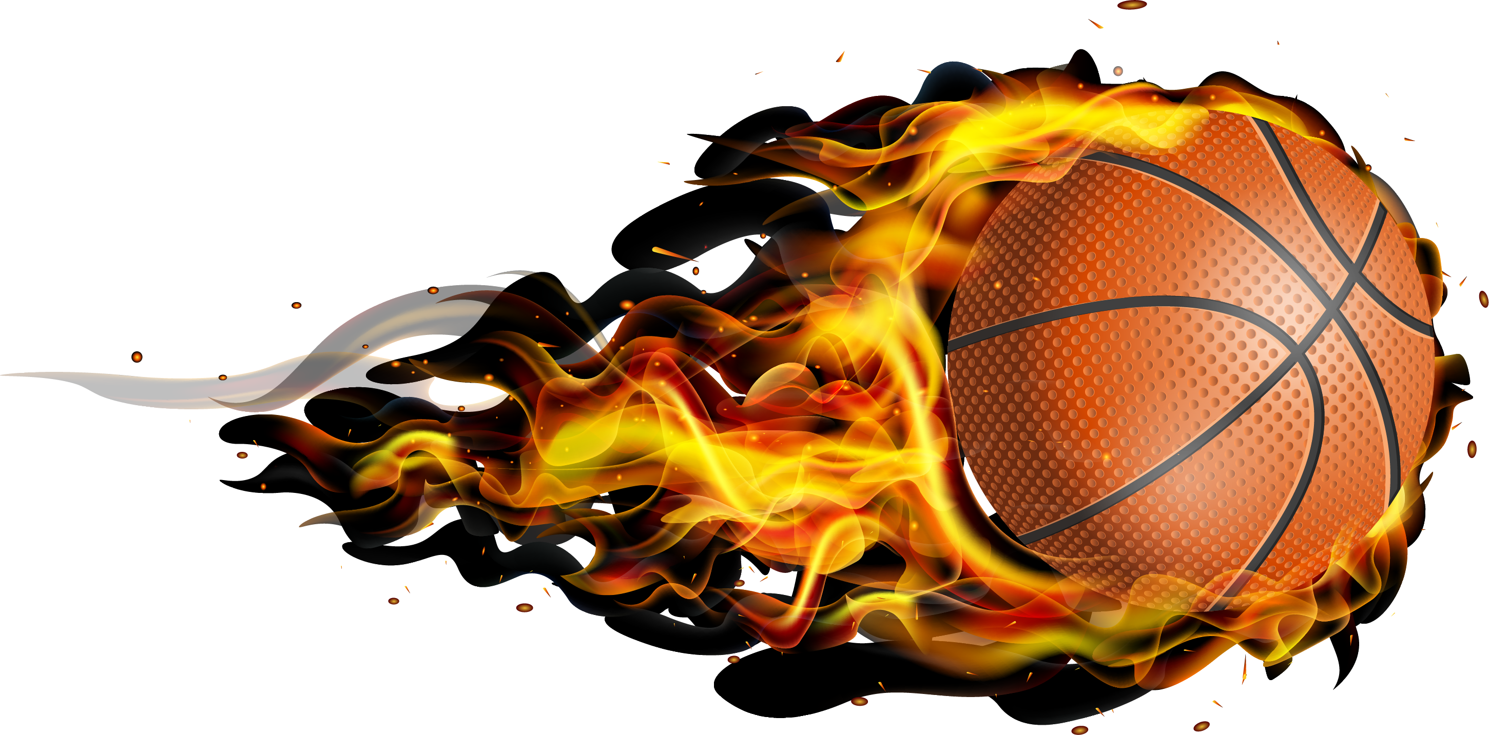 Basketball Fire Wallpaper Desktop Computer Graphics Transparent PNG Image