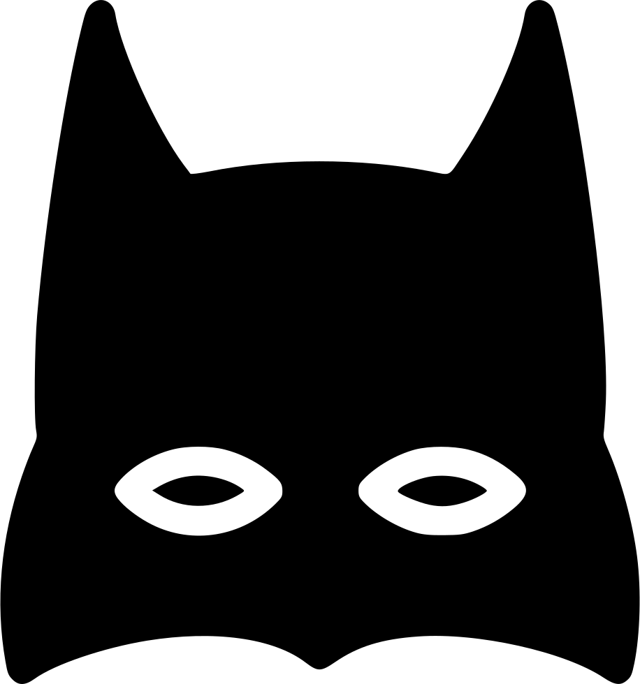 Batman Silhouette Mask HQ Image Free Transparent PNG Image