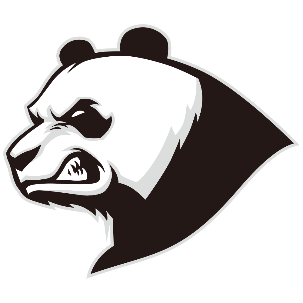 Giant Head Bear Pandas Baby Logo Panda Transparent PNG Image