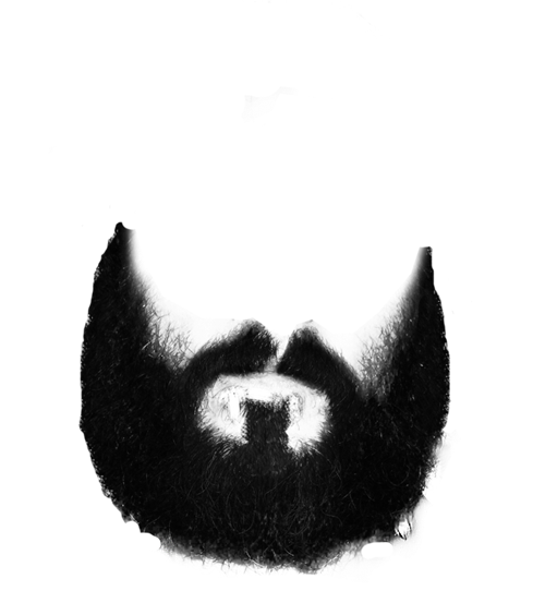 Beard Clip Art Black And White Transparent PNG Image