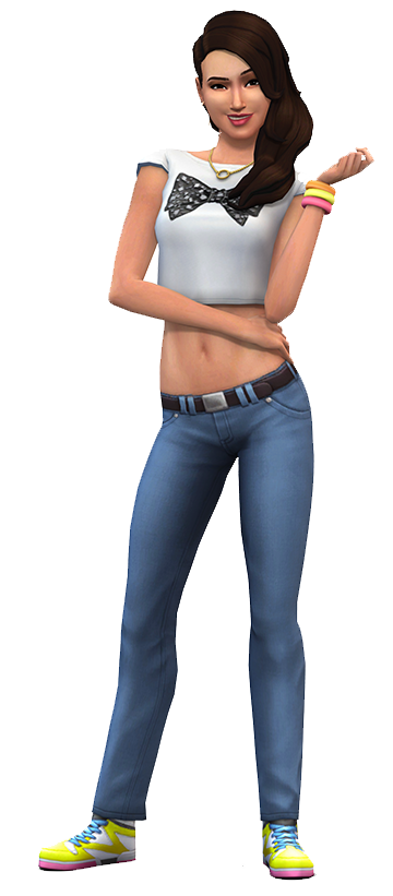 Sims Standing Becky Get Work To Clothing Transparent PNG Image