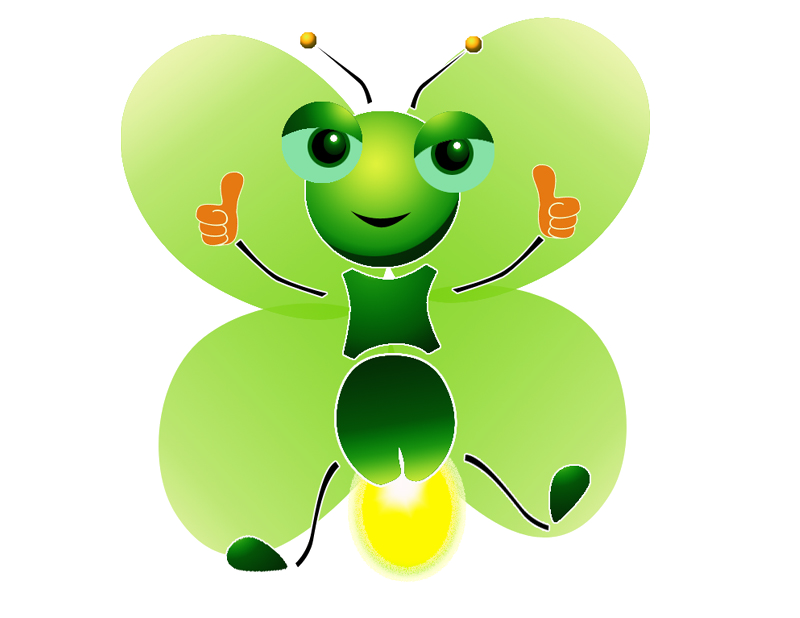 Butterfly Light Leaf Cartoon Free Download PNG HQ Transparent PNG Image