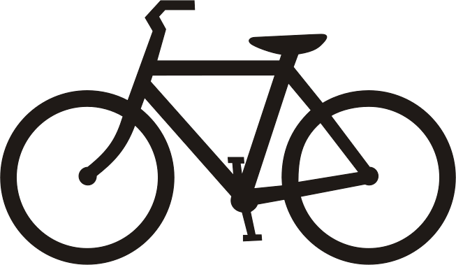 Bicycle Black Siluete Png Image Transparent PNG Image