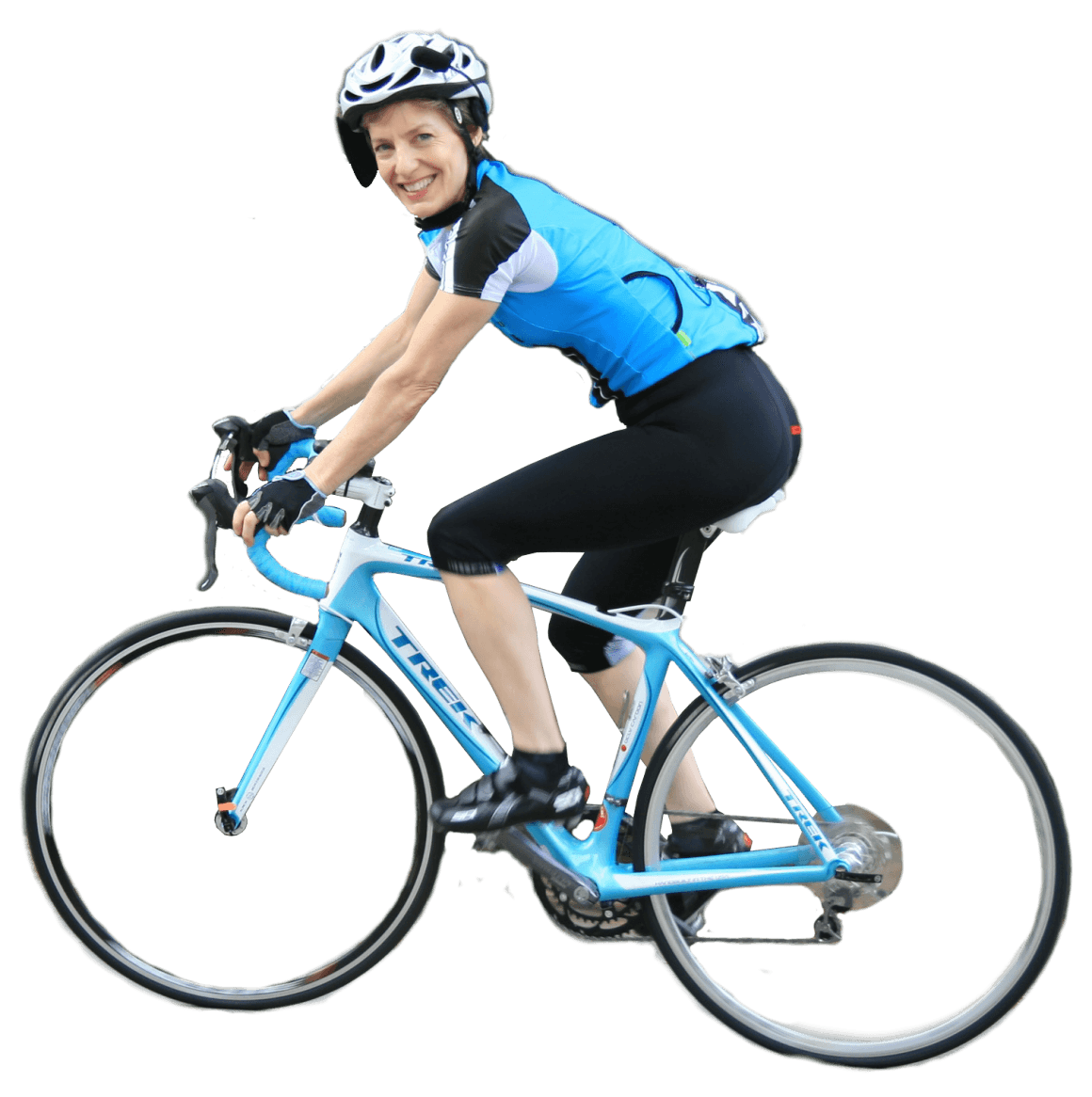 Woman On Bicycle Png Image Transparent PNG Image