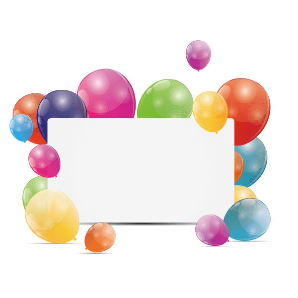 Elements,Balloon,Box Balloon Copywriter Greeting Birthday Card Transparent PNG Image