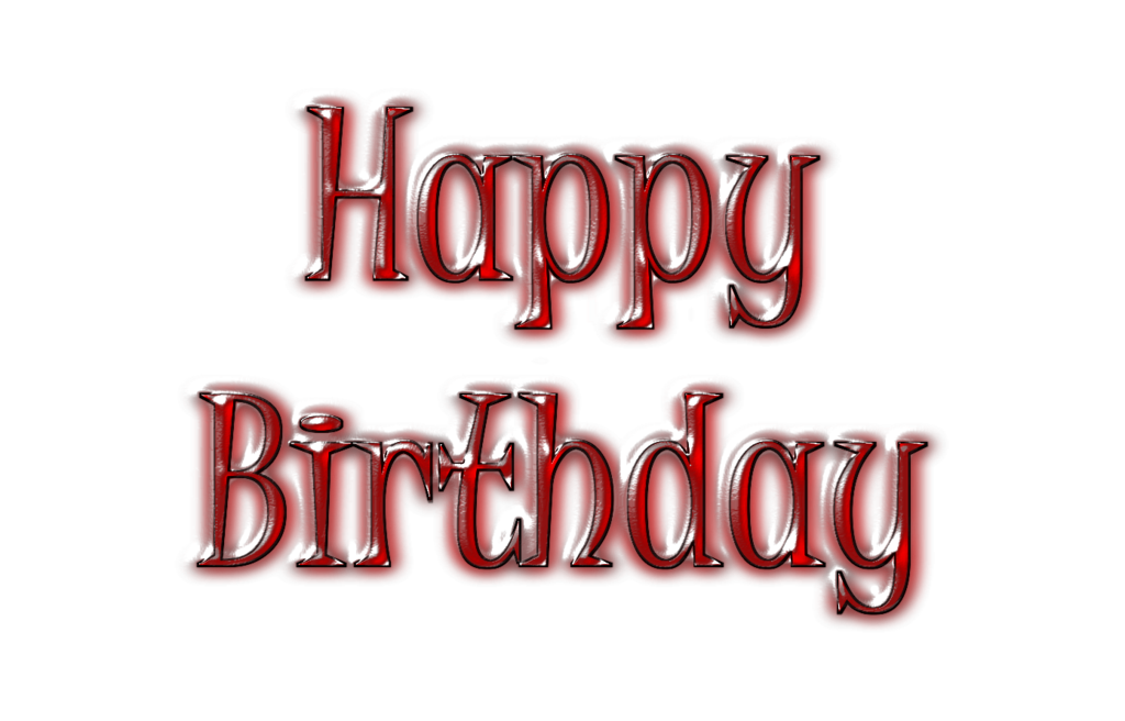 Text Birthday Happy Free Transparent Image HD Transparent PNG Image