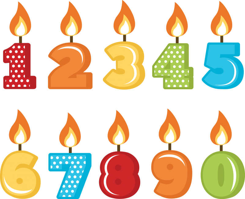 Birthday Candles Png File Transparent PNG Image