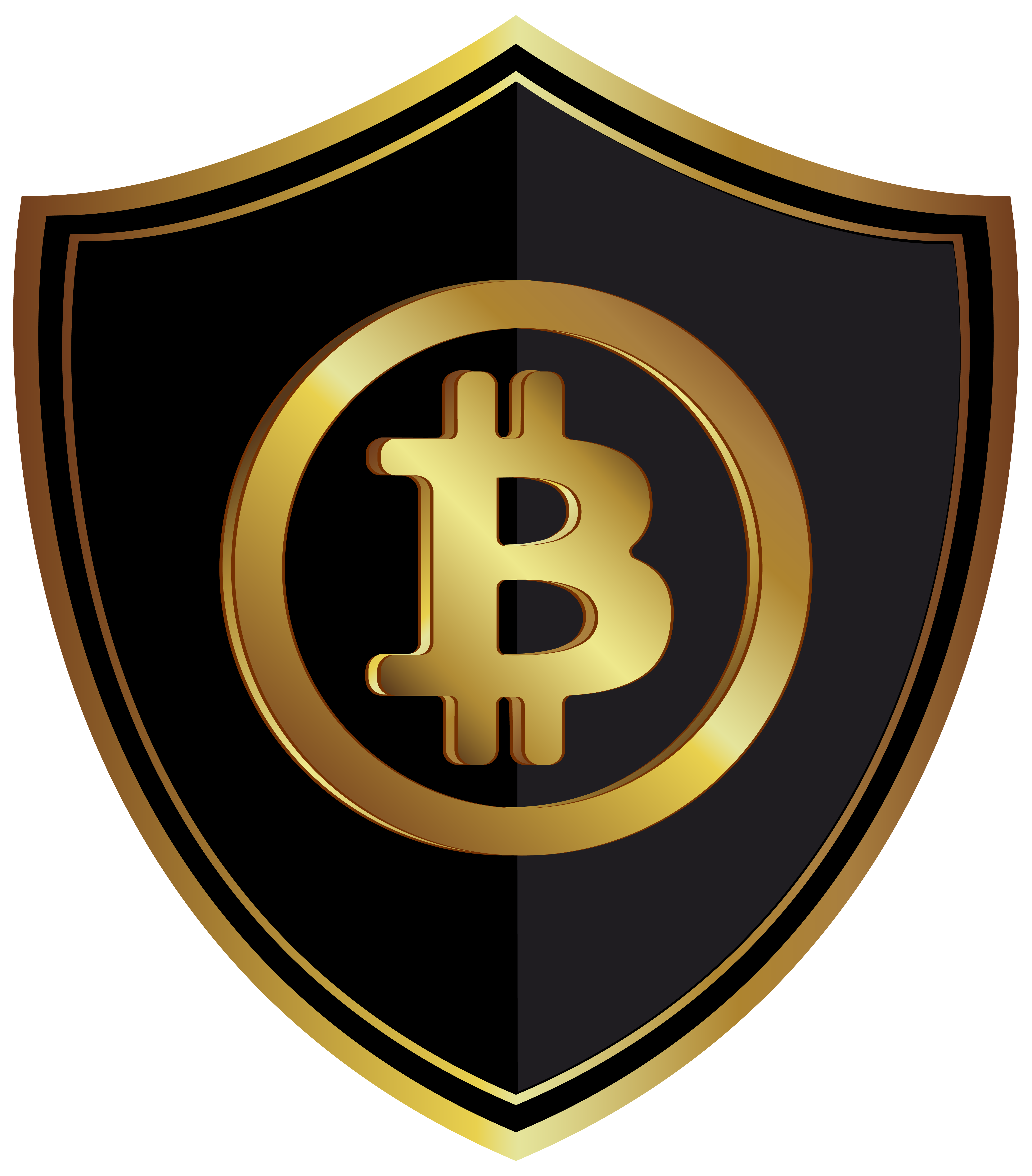 Cryptocurrency Badge Bitcoin Gold PNG File HD Transparent PNG Image