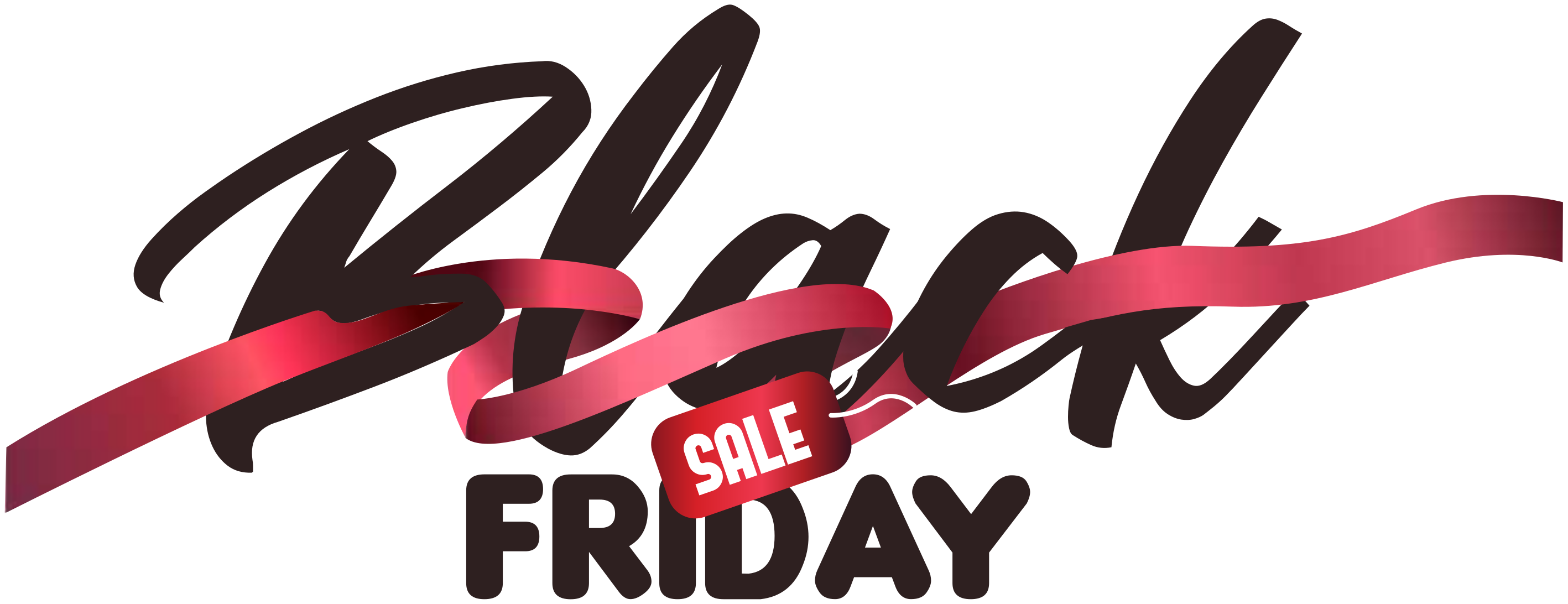 Text Friday Black Free Clipart HQ Transparent PNG Image