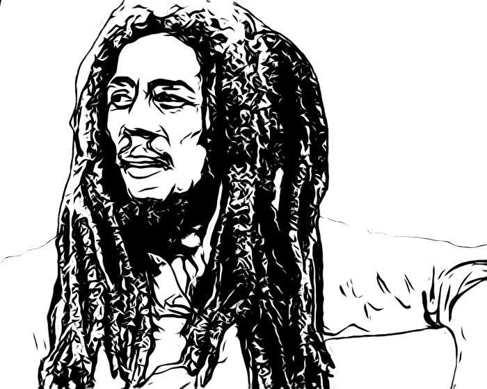 Bob Marley Transparent PNG Image