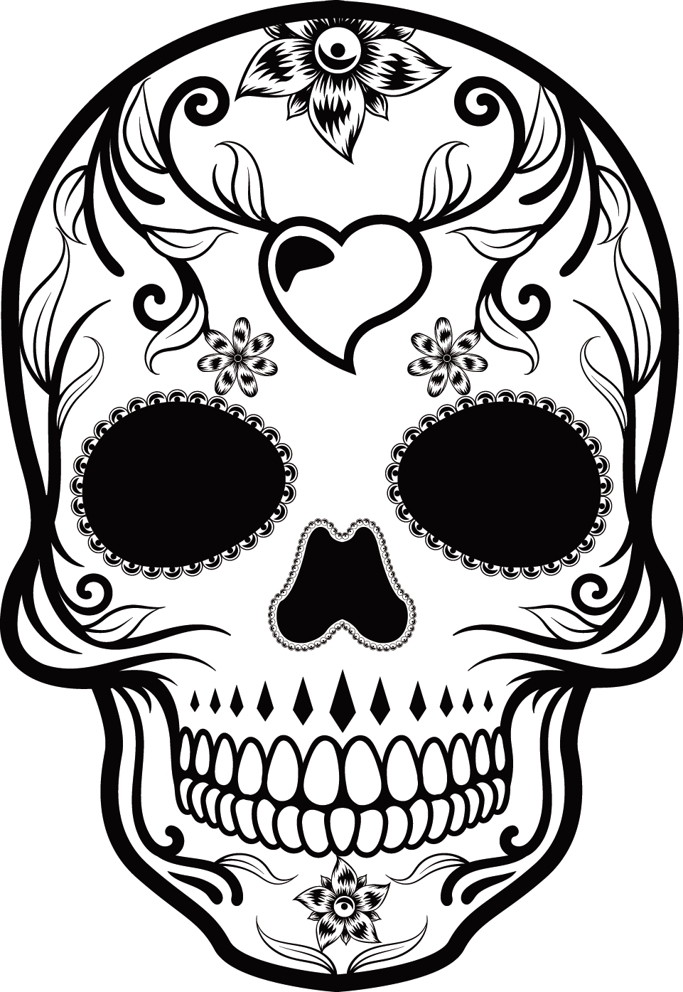 Cuisine Arts Mexican Skull Calavera Head Visual Transparent PNG Image