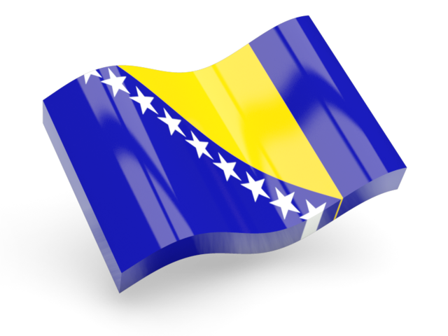 Bosnia And Herzegovina Flag Transparent Transparent PNG Image