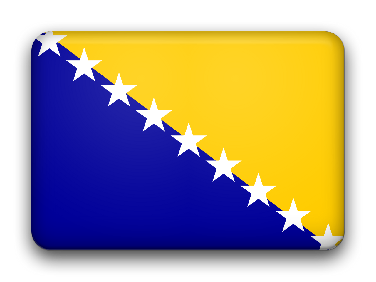 Bosnia And Herzegovina Flag Picture Transparent PNG Image