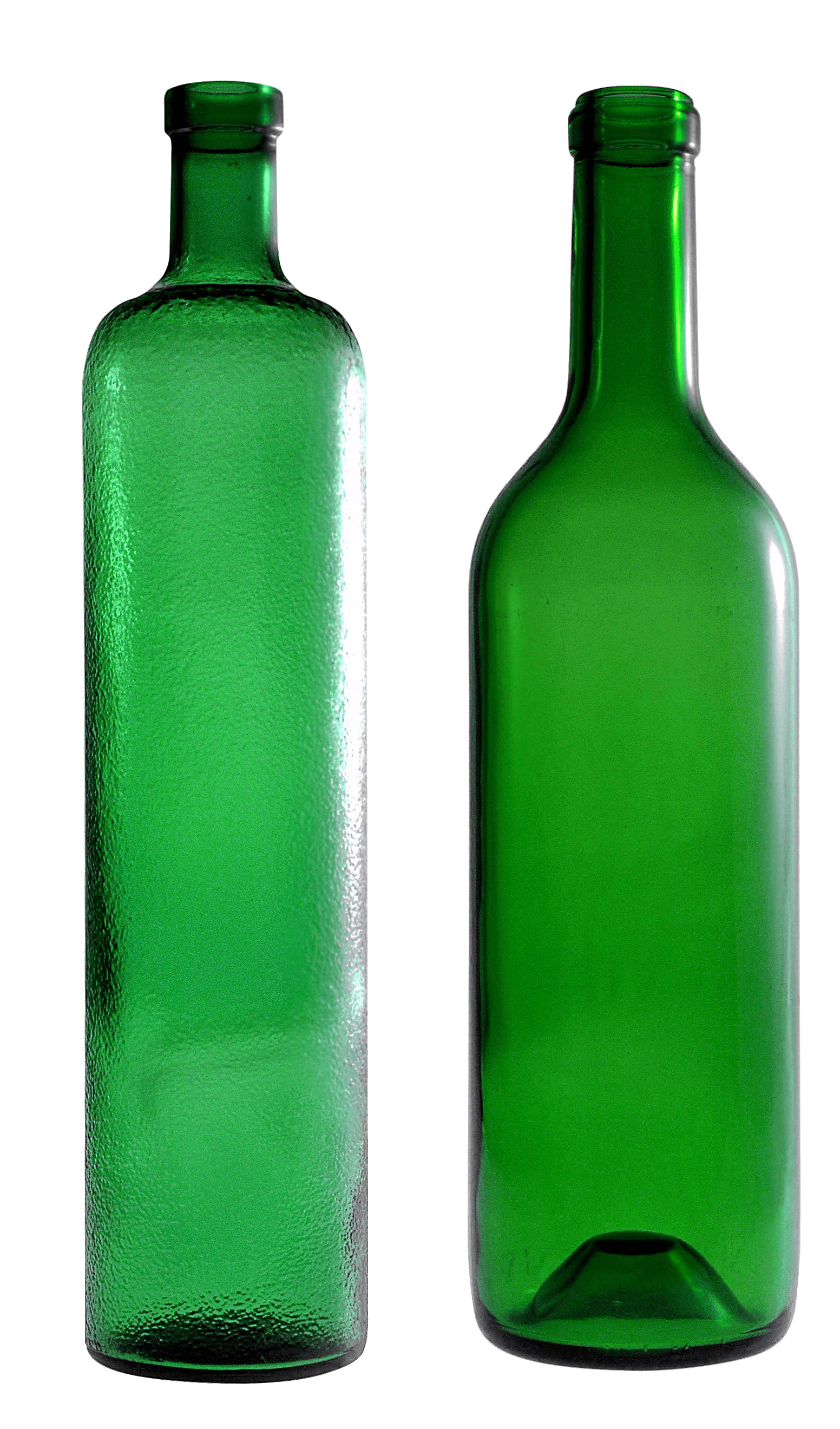 Empty Green Glass Bottle Png Image Transparent PNG Image