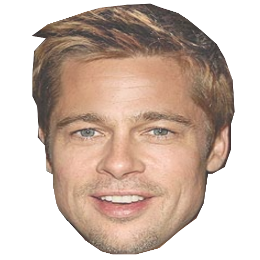 Brad Pitt Face PNG File HD Transparent PNG Image