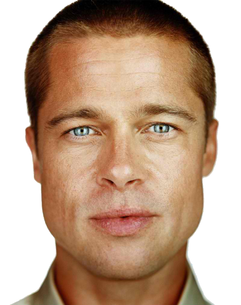 Brad Pitt Face Free HD Image Transparent PNG Image