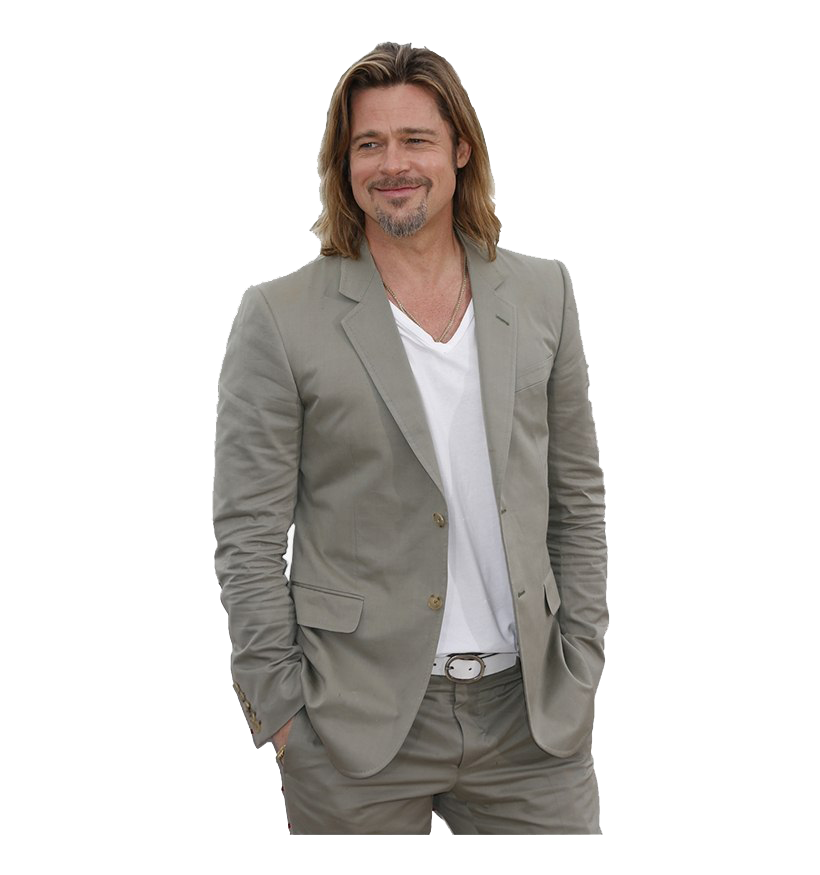 Hairstyle Pitt Brad Free Clipart HQ Transparent PNG Image