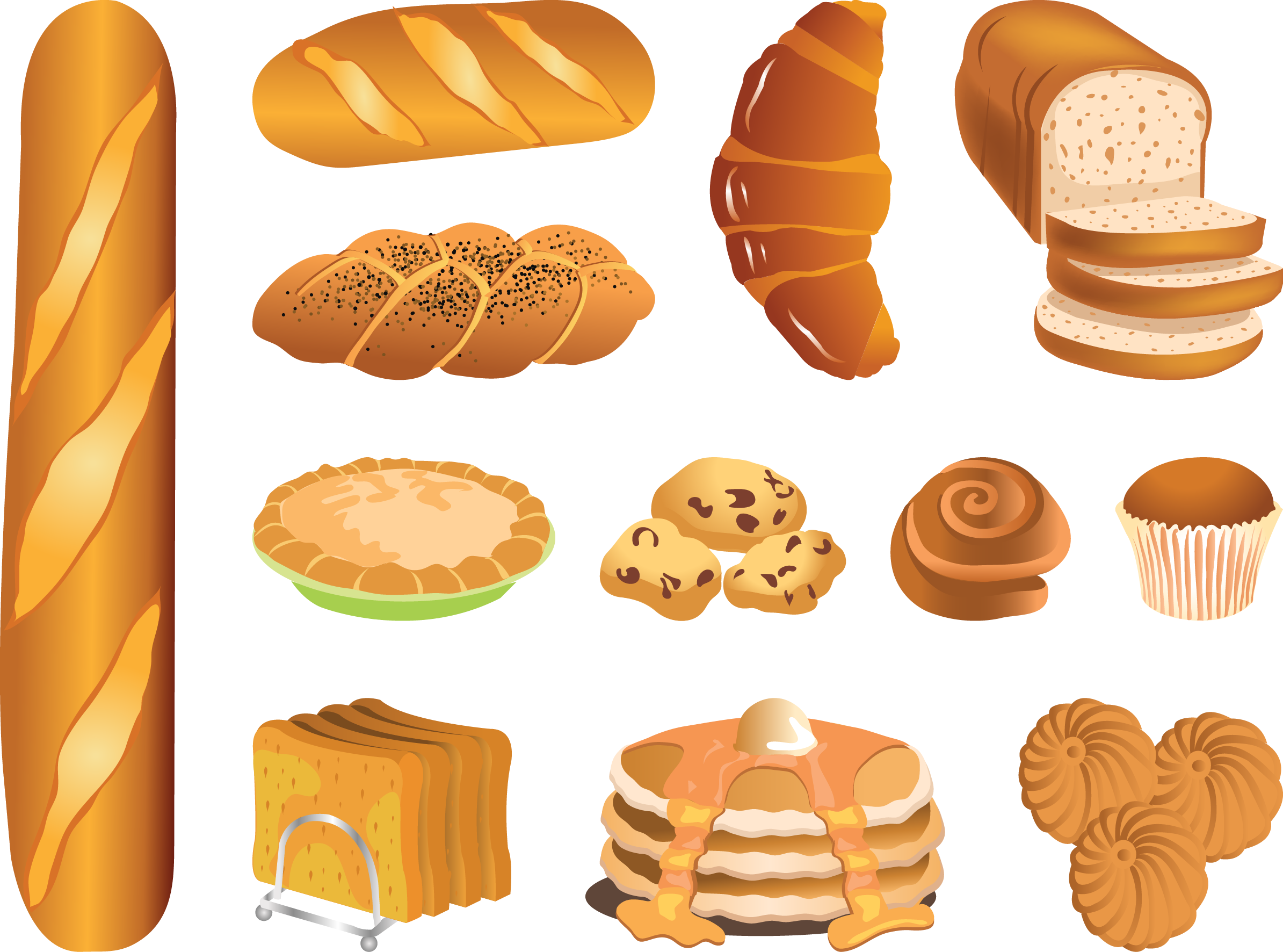 Croissant Vector Bread Free HQ Image Transparent PNG Image