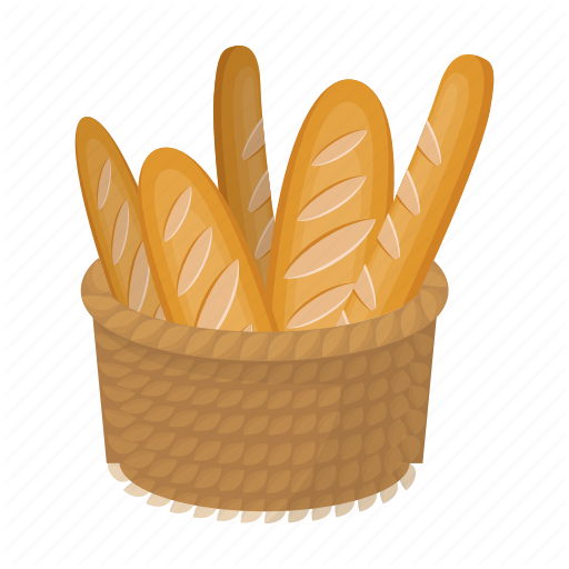 Basket Vector French Bread Free Download PNG HD Transparent PNG Image