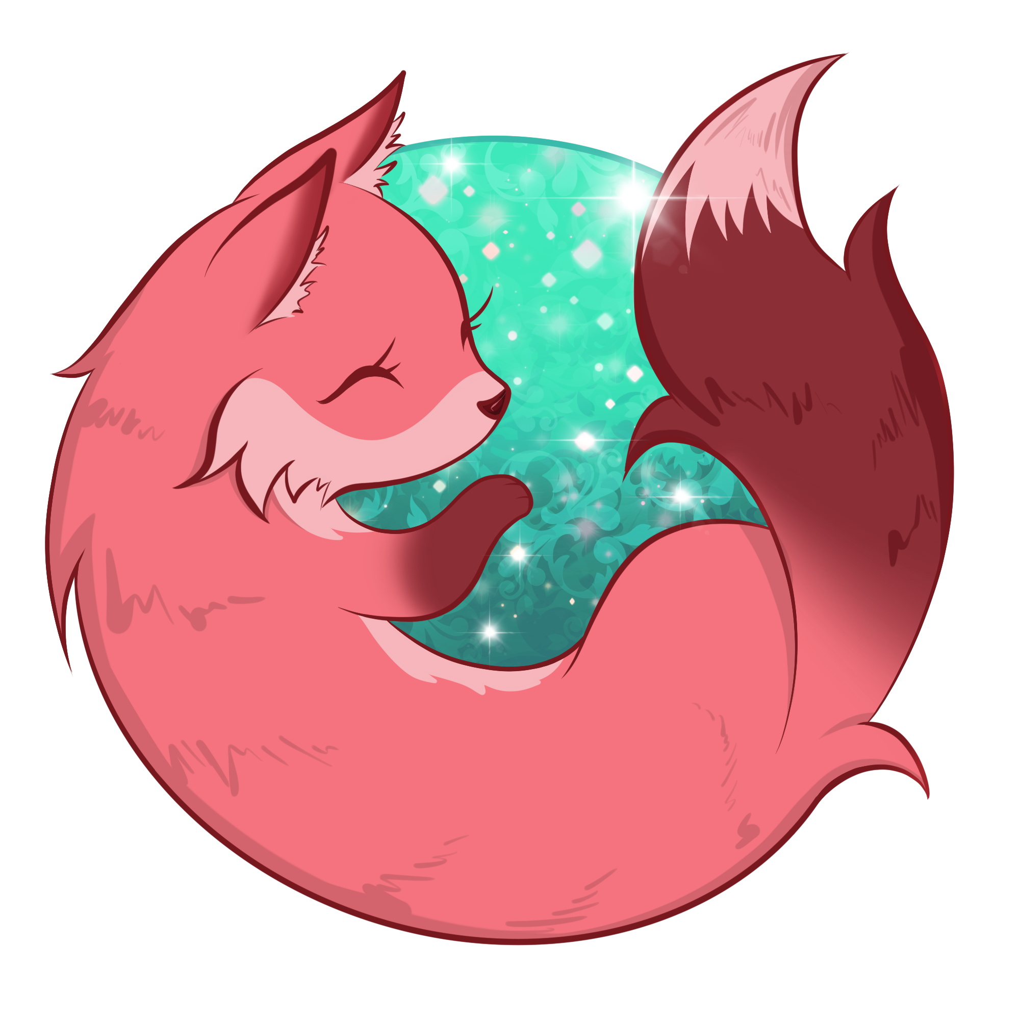 Pink Firefox Cool Free HD Image Transparent PNG Image