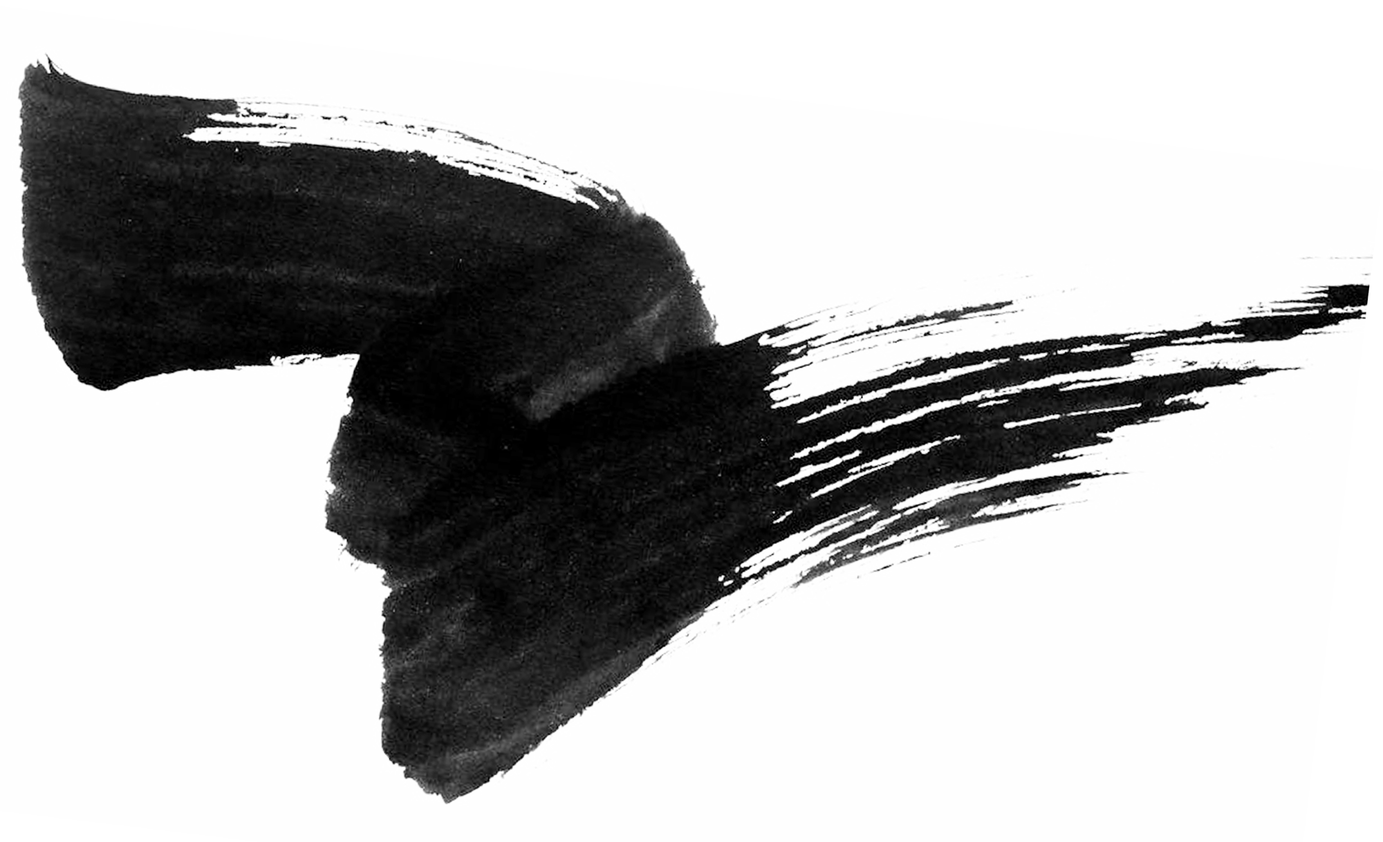 Monochrome Photography Brush Paintbrush Ink Free HD Image Transparent PNG Image