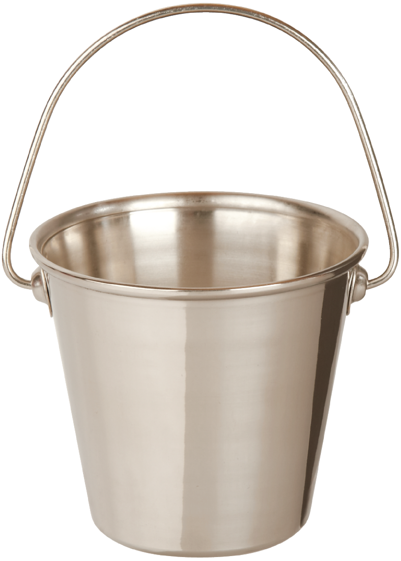 Bucket Silver PNG Image High Quality Transparent PNG Image