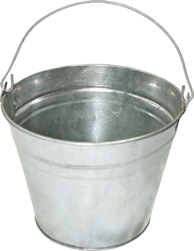 Bucket Silver Free HQ Image Transparent PNG Image