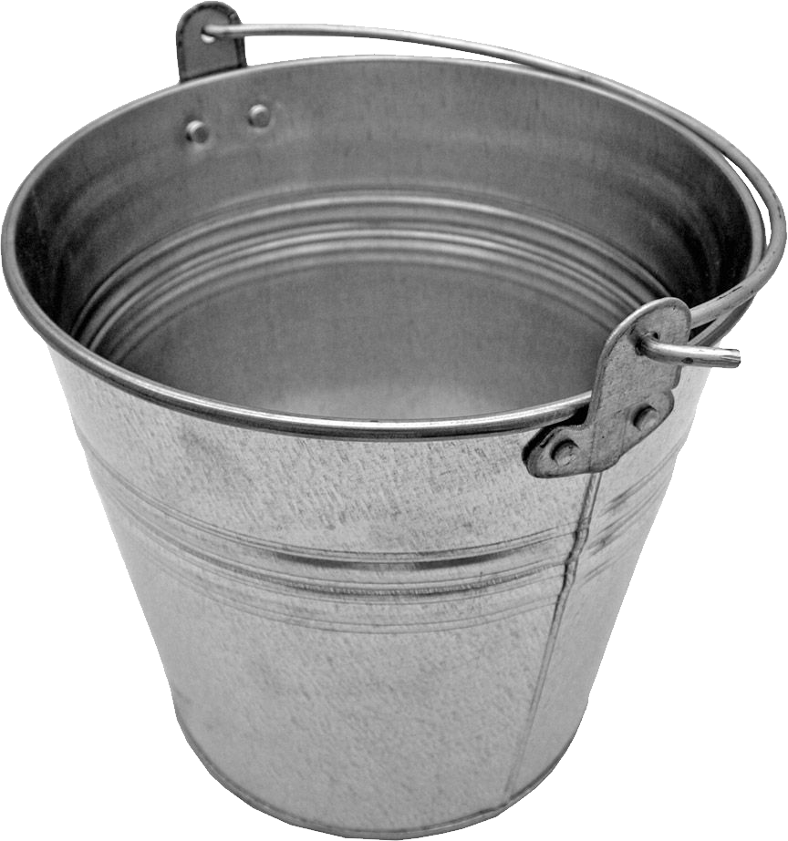 Bucket Silver Free Transparent Image HQ Transparent PNG Image