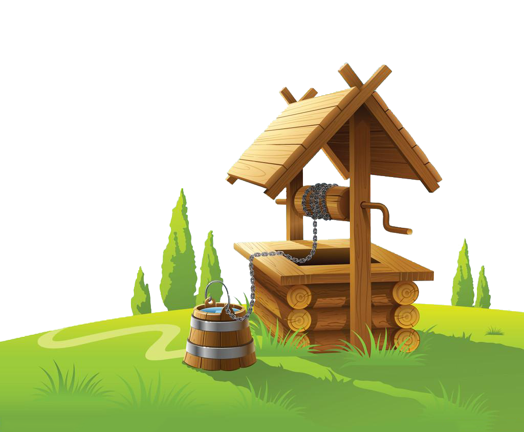 House Well Royaltyfree Water Wood Drawing Transparent PNG Image