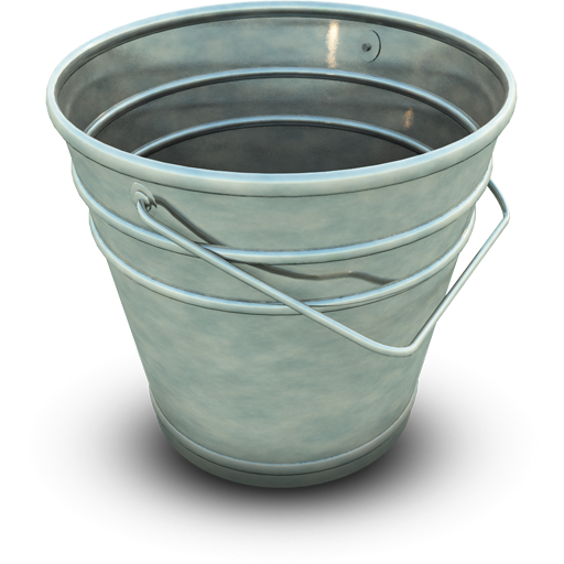 Glass Icons Bucket Hardware Paint Computer Transparent PNG Image