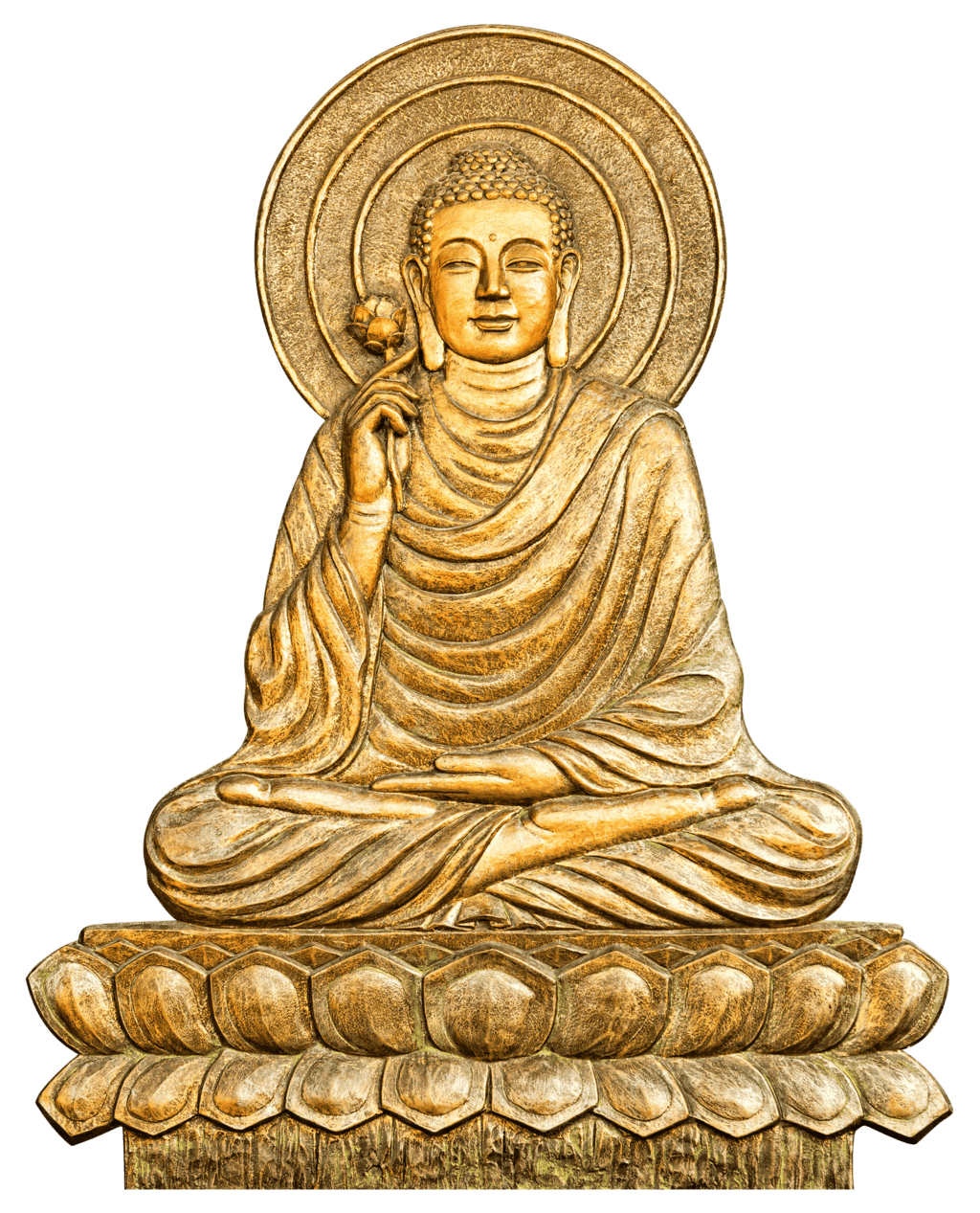 Buddhist Buddha Statue Free Clipart HQ Transparent PNG Image