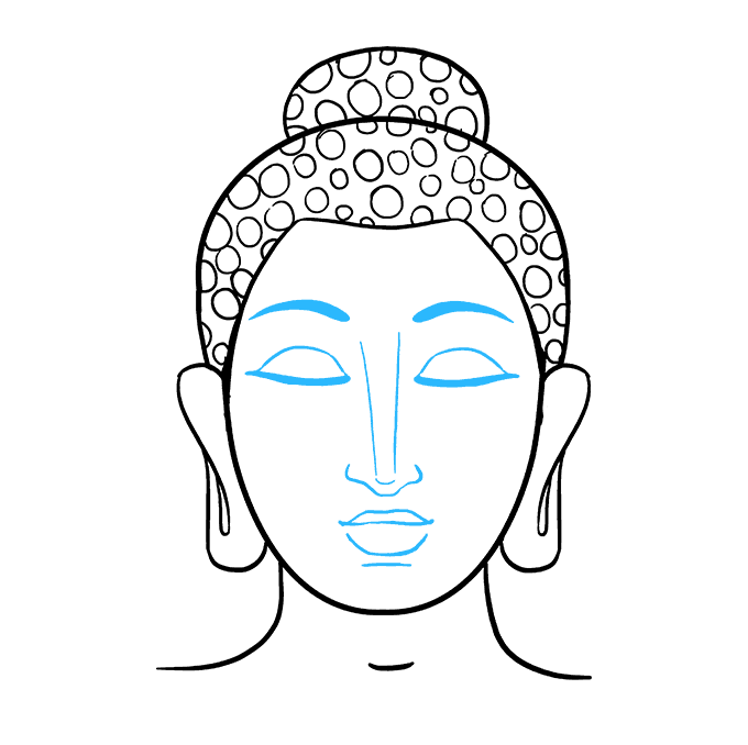 Vector Buddha Face Free Clipart HQ Transparent PNG Image