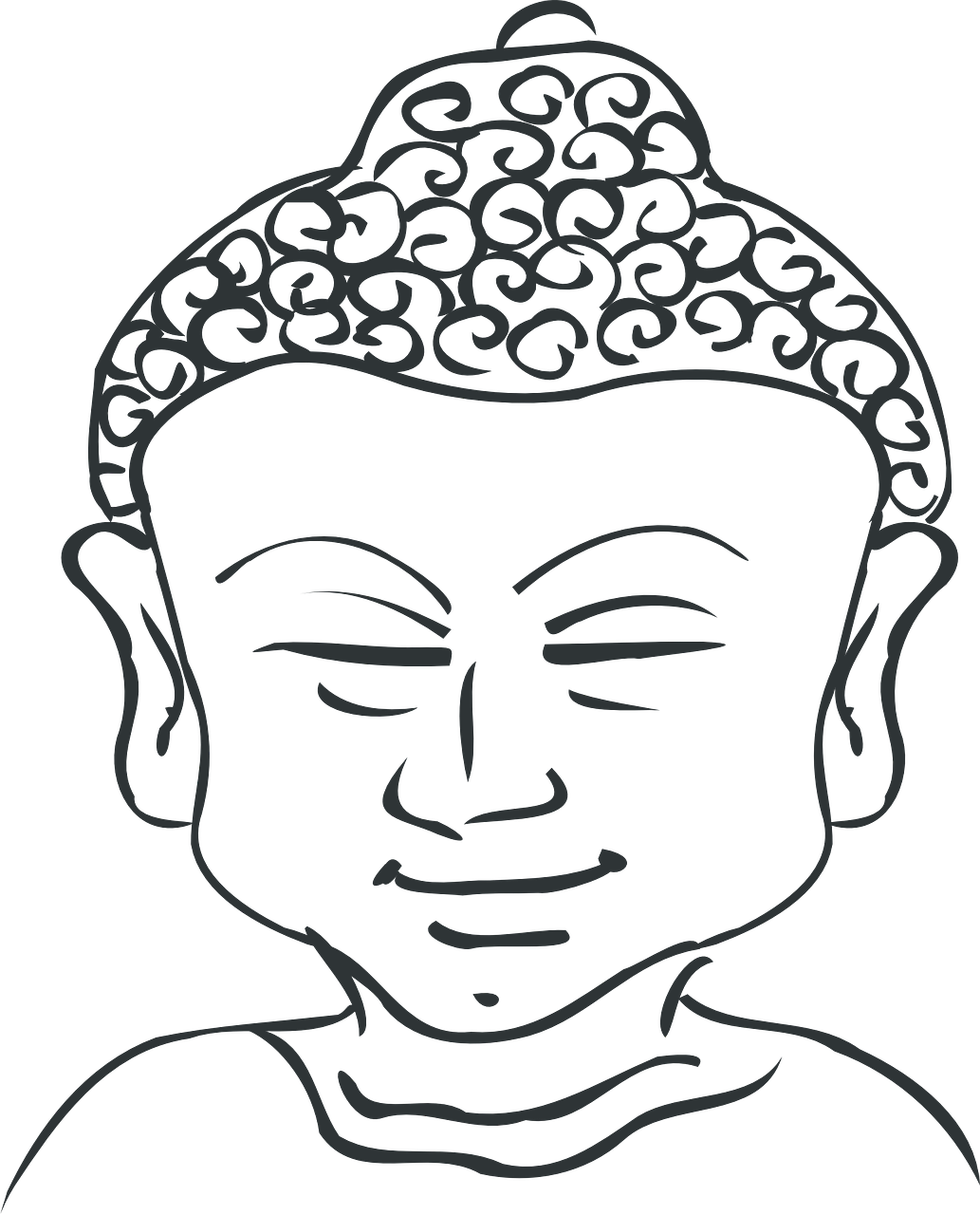 Vector Buddha Face Free Download PNG HD Transparent PNG Image