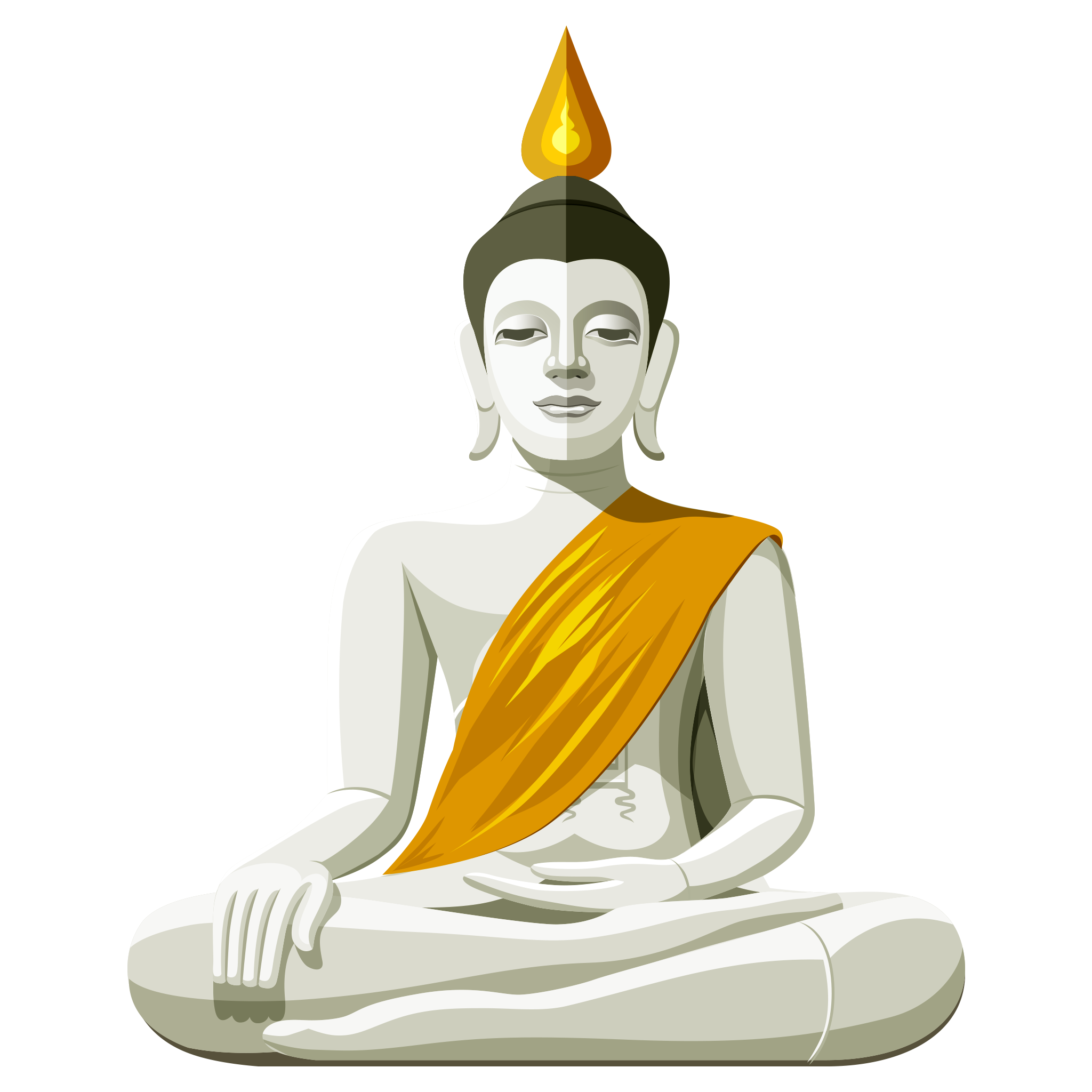 Vector Buddha Statue Free PNG HQ Transparent PNG Image